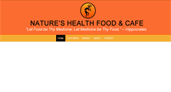 Desktop Screenshot of natureshealthfoodcafe.com